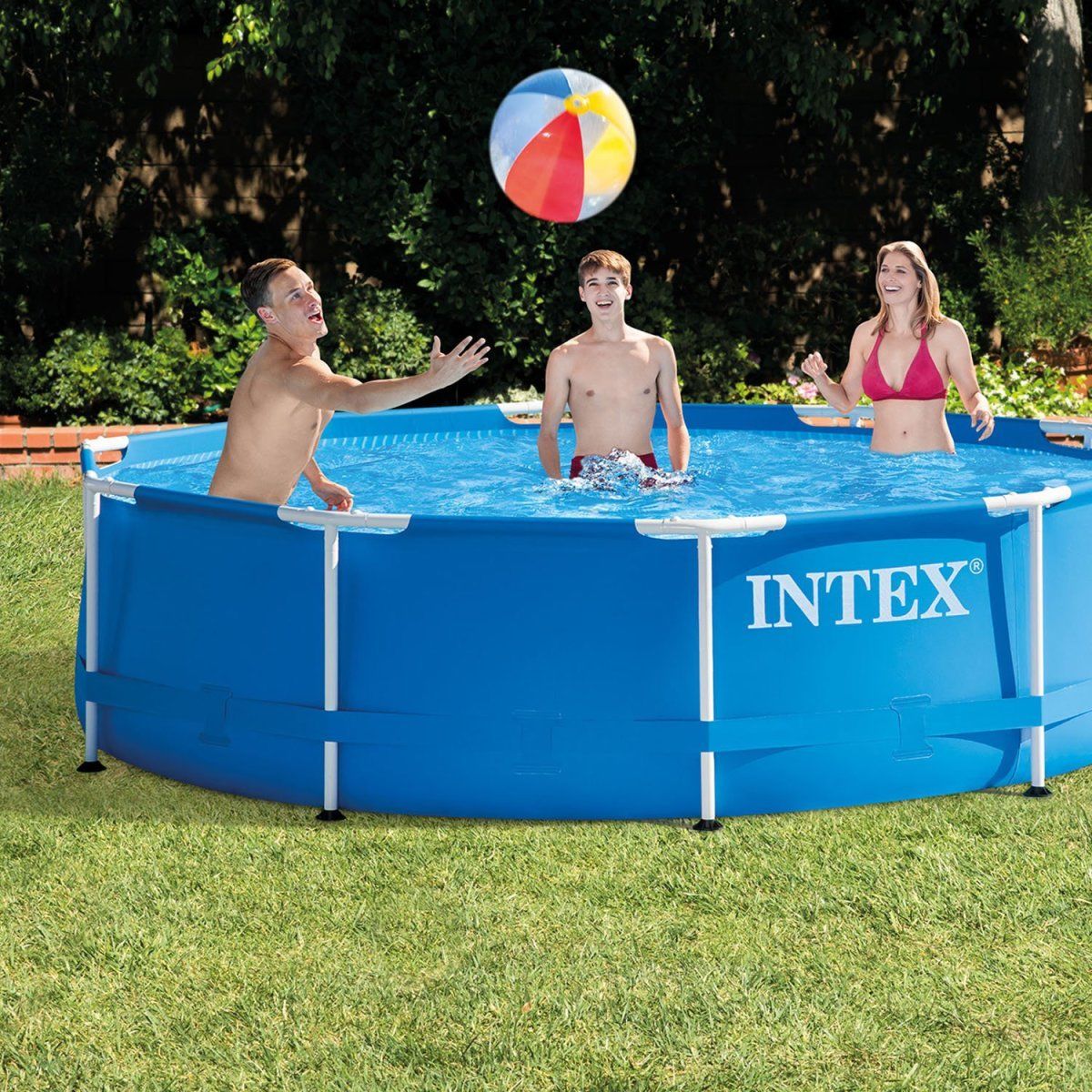 Бассейн metal frame pool. Бассейн каркасный Intex 305х76см. Intex Metal frame 28200/56997. Бассейн Intex Metal frame 28200, 305х76 см. Бассейн 28206 Intex.